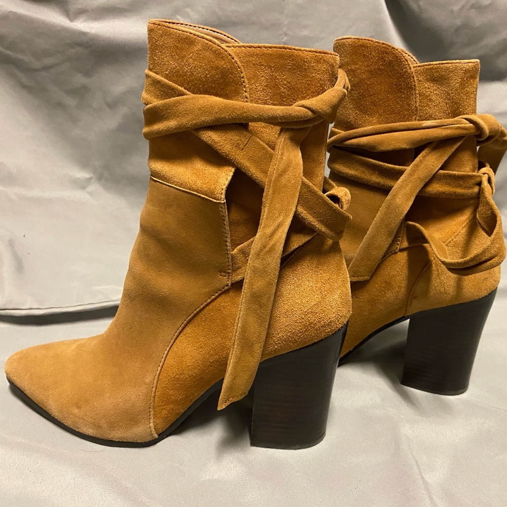 Banana Republic Suade Tie Wrap Boots